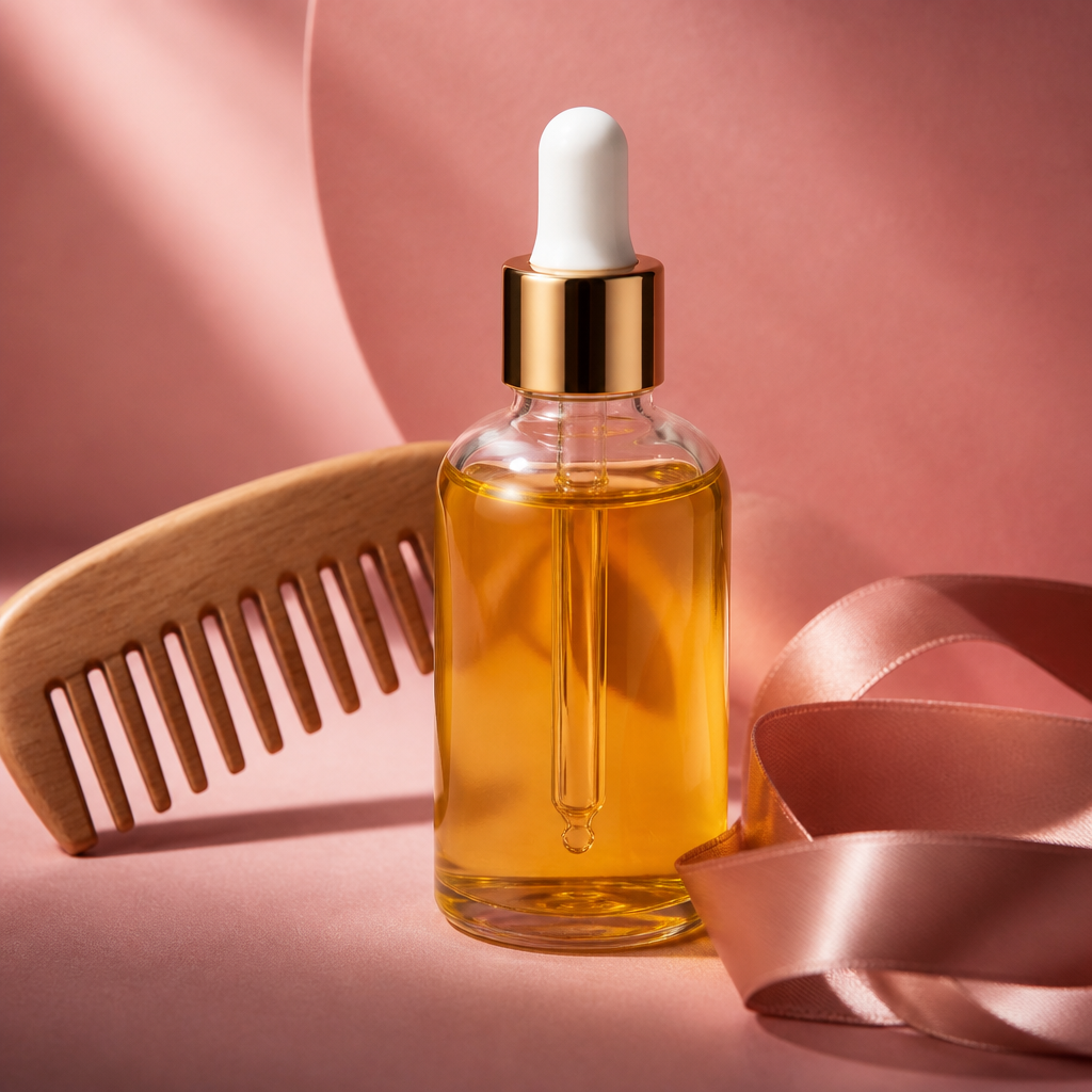 Hair oil and comb